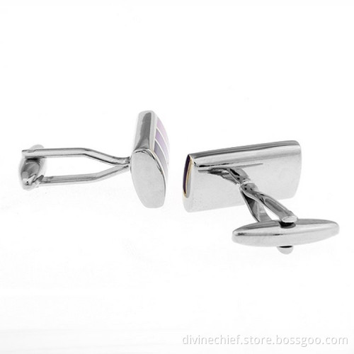 High Quality Men Cufflinks Custom Copper/Silver/Stainless Steel Cufflinks